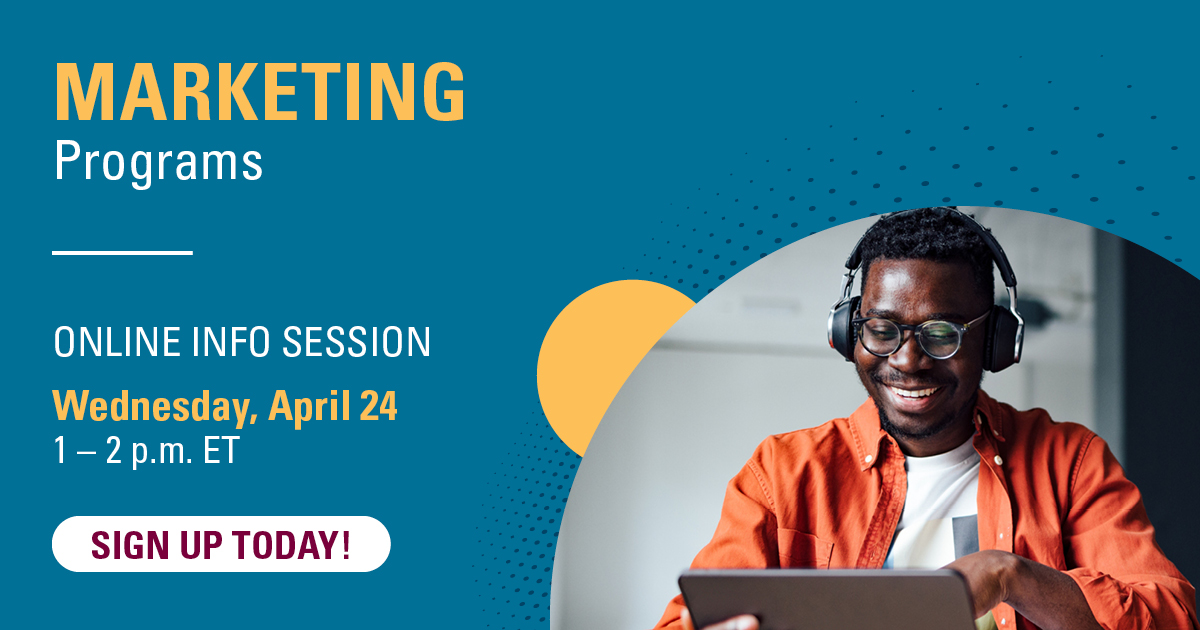 Ready to level up your marketing skills? Join us for our FREE Marketing Online Info Session 📈 Unlock insights into program features, formats, career outcomes, and more. Plus, get all your questions answered during our live Q&A session. 💼✨ Sign up! bit.ly/446aKT9