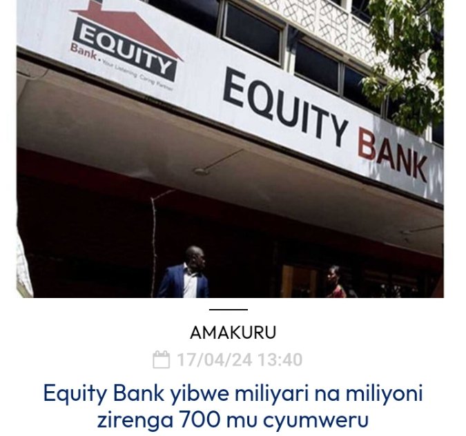 Ubudisi ubuse ugura ubwoba humura ‼️‼️‼️‼️‼️‼️‼️‼️ ntabwo Ari mu rwanda nomuri Kenya naho baba equity bank