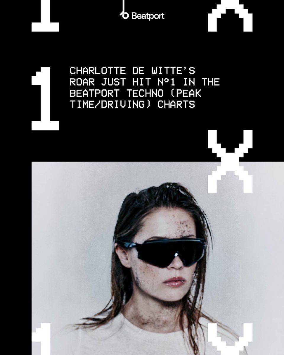 ‘ROAR’ by @CharlottedWitte just hit nr. 1 in the @beatport techno (peak time / driving) charts 😎🌪️ kntxt.be/roar #KNTXT #ROAR #RoarCDW