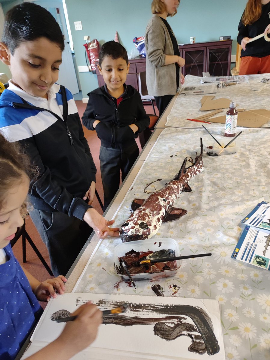 MiniExplorersPD's tweet photo. A wonderful day spent at Lawrenny with our families 🇺🇦🇸🇾 @cymbrogifutures &amp; @CelticDeep  we loved finding out about the sharks 🦈 &amp; rays that inhabit our coastal waters #Pembrokeshire #SchoolofSanctuary @PDCSPrimary https://t.co/9uhEHReVX4