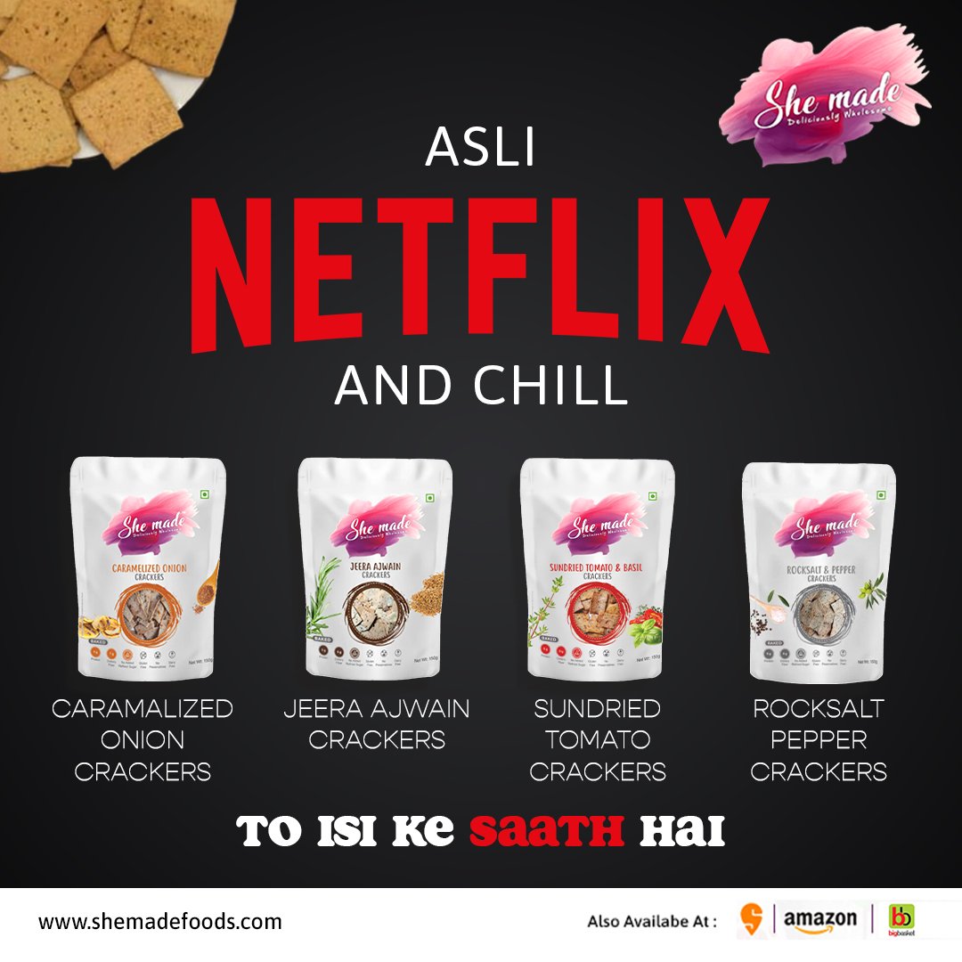 Elevate your Netflix and Chill experience with the delectable snacks from Shemadefoods. Indulge in our irresistible snacks and transform your snack playlist of Netflix with us. We guarantee you won't be disappointed.✨️

shemadefoodsnacks #netflixseries 
#Netflixandchill