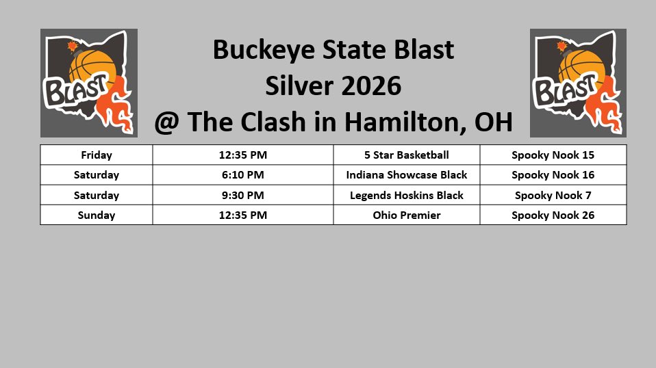 Here is my schedule for The Clash this weekend!