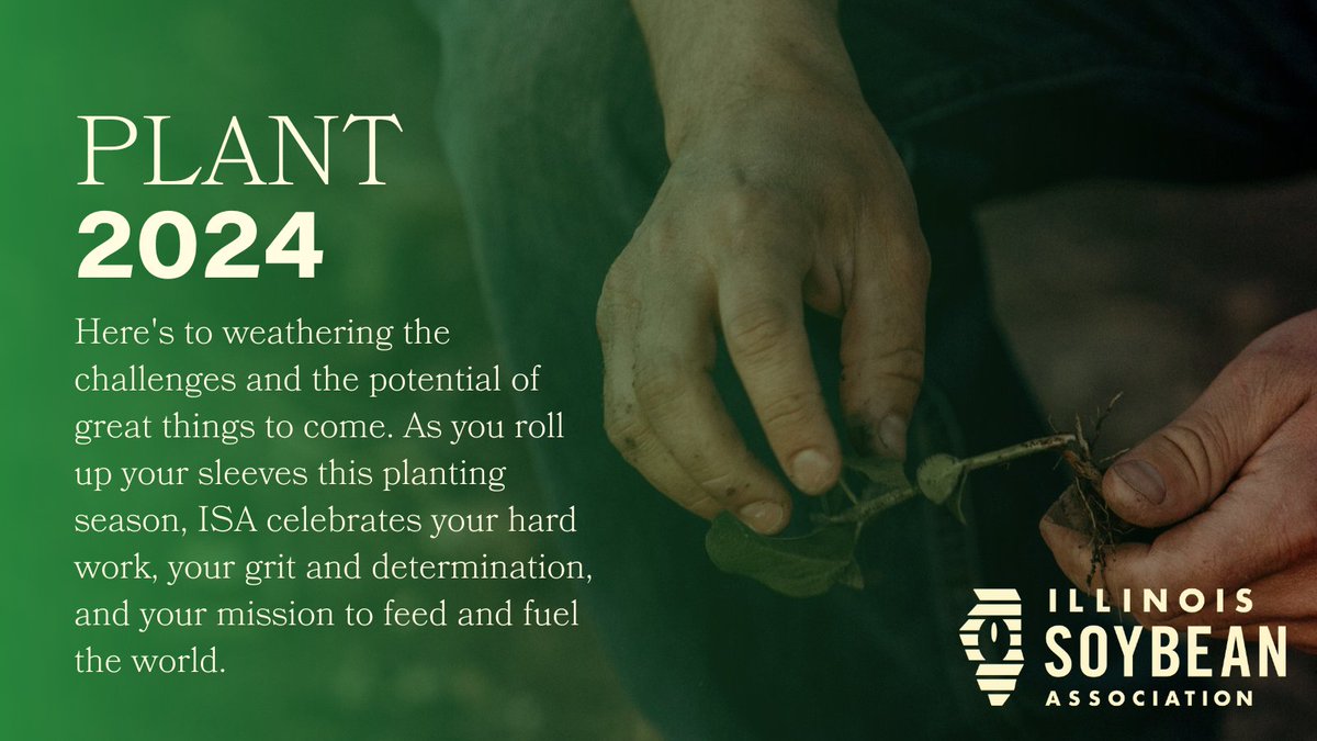 Thank you for your continued partnership and dedication to the Illinois soybean industry. From your friends at the Illinois Soybean Association, we wish you all a safe and successful planting season!