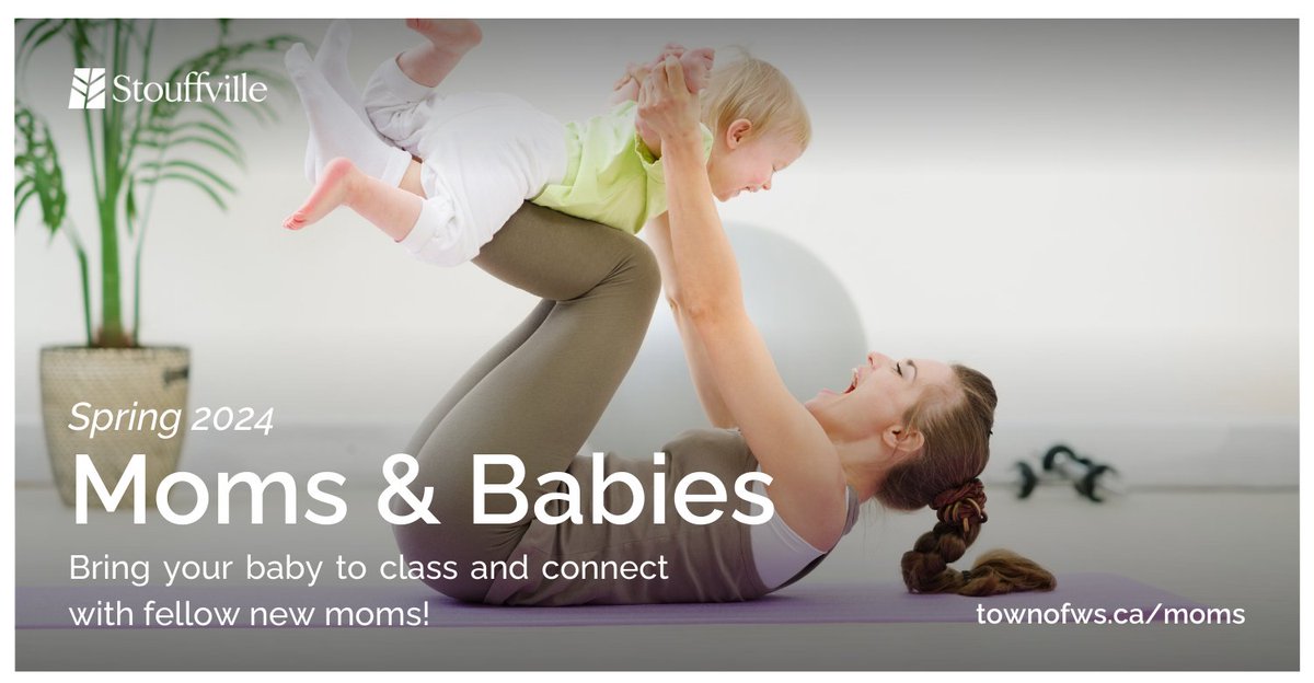 👶💪 Calling all new moms! Join us for our Mom & Babies fitness programs designed just for you and your little one! These classes are the perfect way to stay active, connect with fellow moms, and bond with your baby. Learn more at townofws.ca/moms