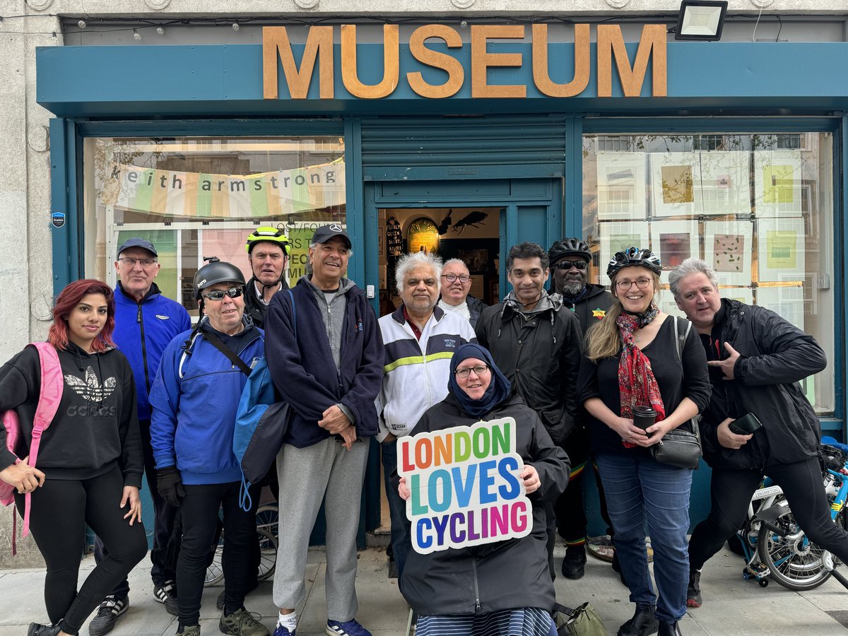The wild bunch on tour! Started a few years ago as a rehab group for Cardio patients it turned into a fantastic close knit group who cycles every week together. Today to the fantastic people’s Museum in Somers town #LondonLovesCycling #cardio