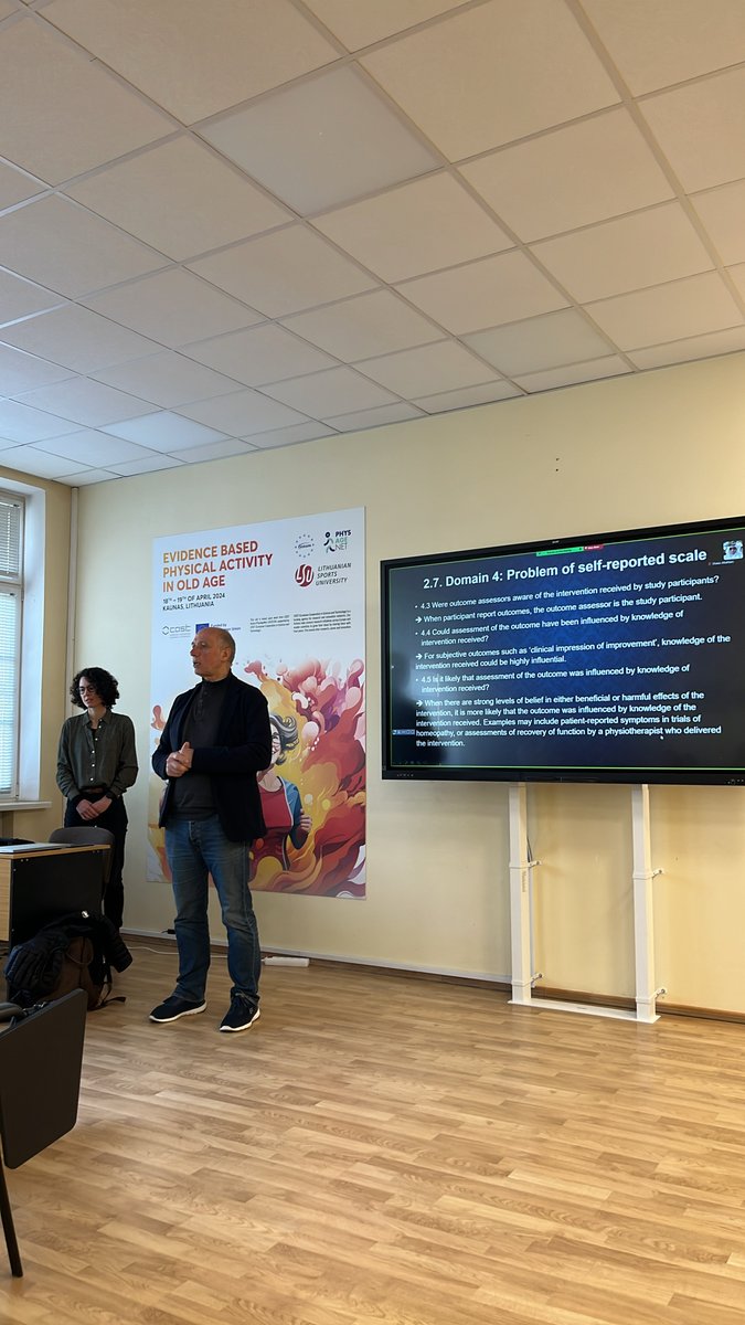 Concluding DAY 2 of the annual <a href="/PhysAgeNet/">EU COST Action PhysAgeNet</a> meeting  in 📍Kaunas, Lithuania! 🤩 Engaging discussions paving the way for evidence-based research on physical activity in older adults.

Don't miss DAY 1 of the joint <a href="/PhysAgeNet/">EU COST Action PhysAgeNet</a> and EGRAPA conference tomorrow!
liedm.zoom.us/j/85480823111