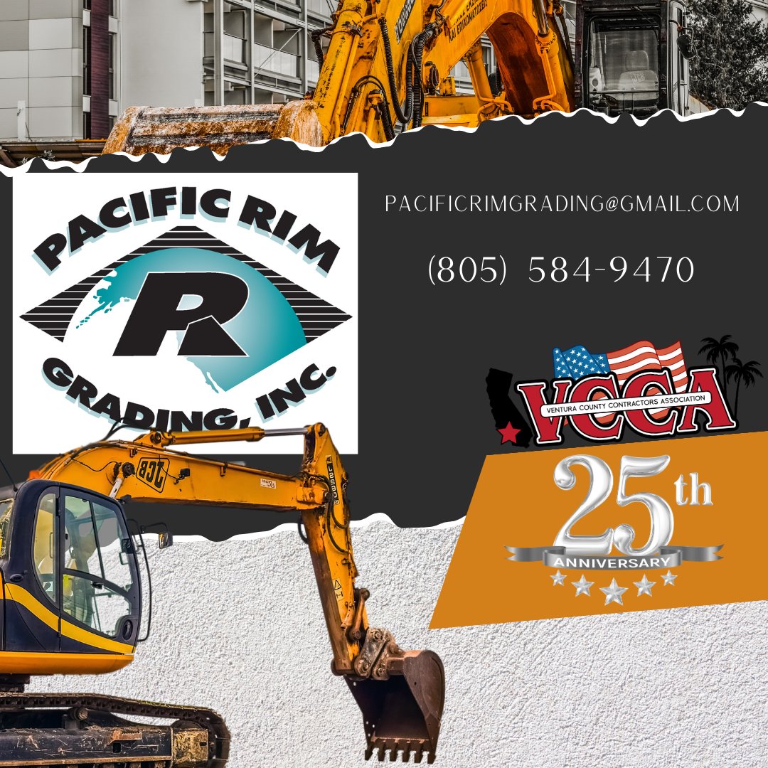 VccaInc's tweet photo. Congratulations to Pacific Rim Grading! They have reached their 25 Year membership with the Ventura County Contractors Association! #vccamember #pacificrimgrading #25years Thank you for your membership! https://t.co/PqBPmqzS5n