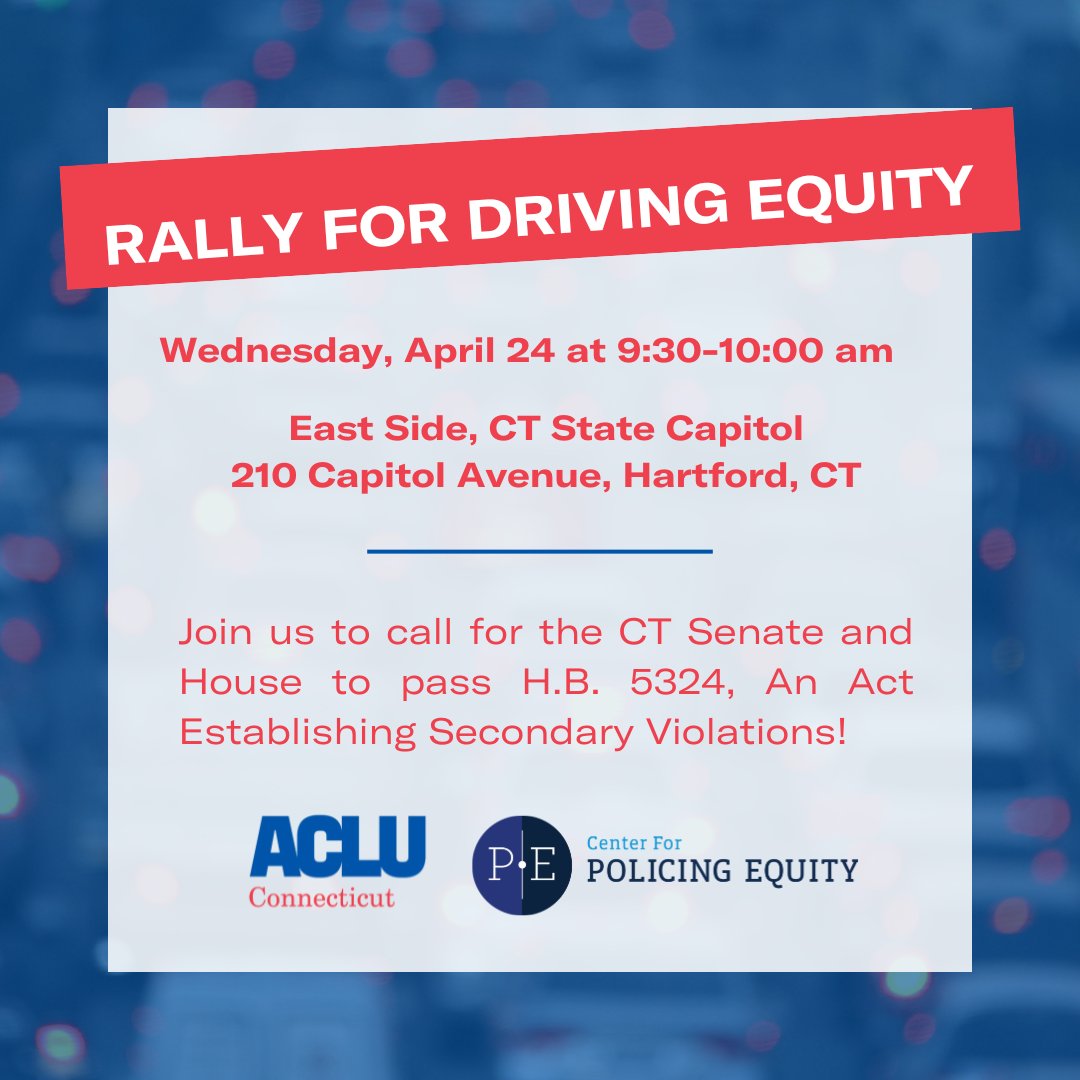 📢CALL TO ACTION 📢 Join us & @PolicingEquity to call on the state legislature to pass an Act Establishing Secondary Violations. To learn more about what HB5324 will do for our communities, visit the Driving Equity Toolkit in our bio. See you at the Capitol on April 24 at 9:30am.