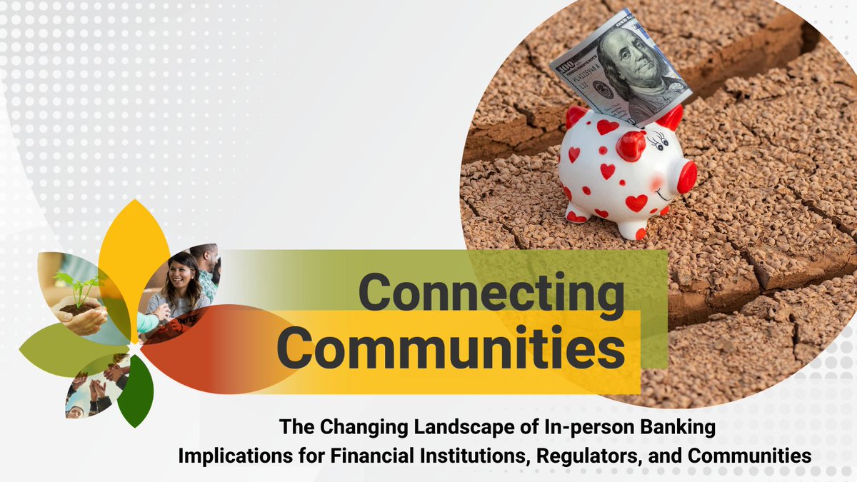Ready for another #ConnectingCommunities? On May 7, join us, the @philadelphiafed, and the @stlouisfed for Connecting Communities: The Changing Landscape of In-person Banking: Implications for Financial Institutions, Regulators, and Communities. cvent.me/4PKkmO