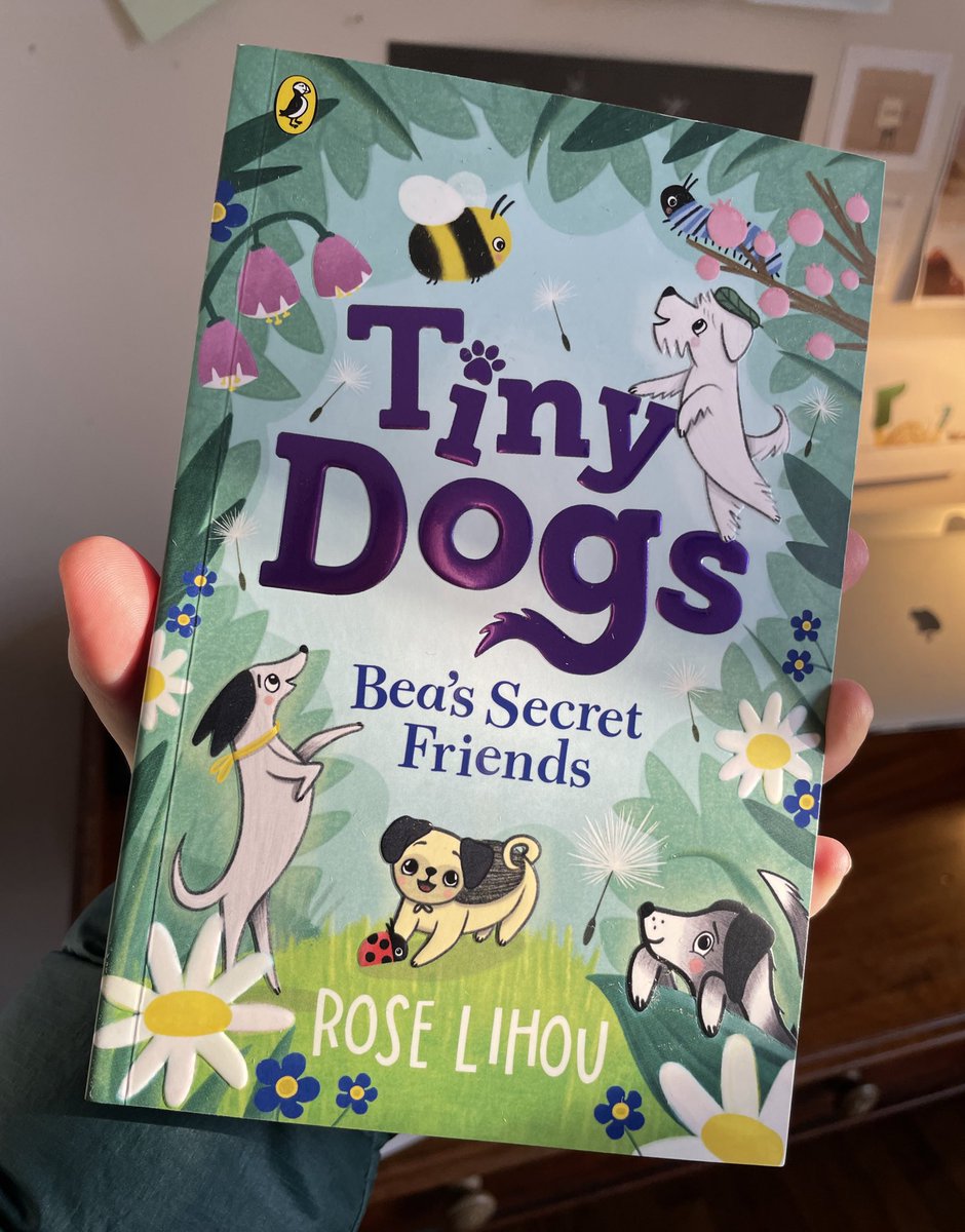 They’re here!! The Tiny Dogs are here!! I’m so excited to read the first in this gorgeous series by @roselihou @PuffinBooks. Out tomorrow!!!