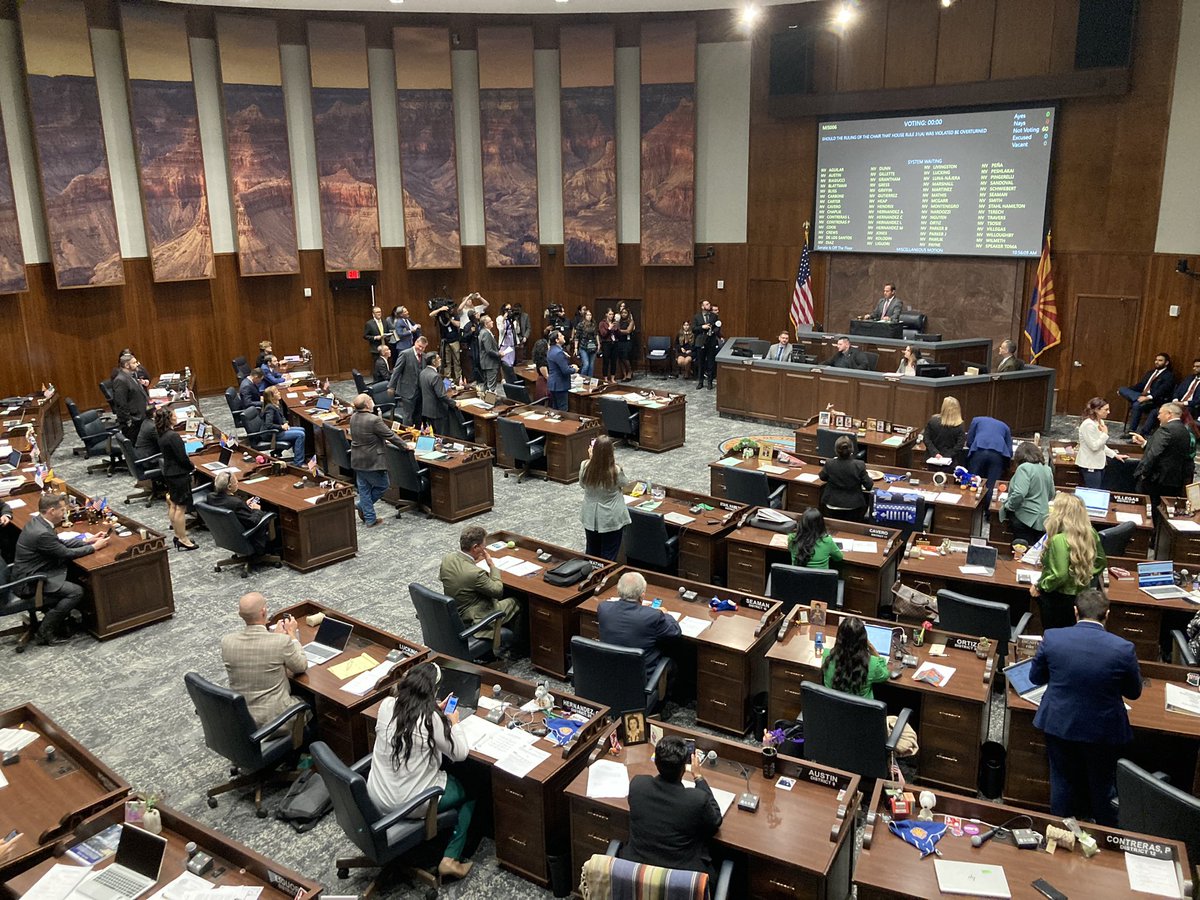 Republican Rep. Jacqueline Parker invoked Rule 31 when Democrats motioned to waive rules to advance the 1864 repeal - Rule 31 demands that the House Speaker approve a rule change. But I’m told a majority of 31 will override that. Roll call vote and debate about to start.