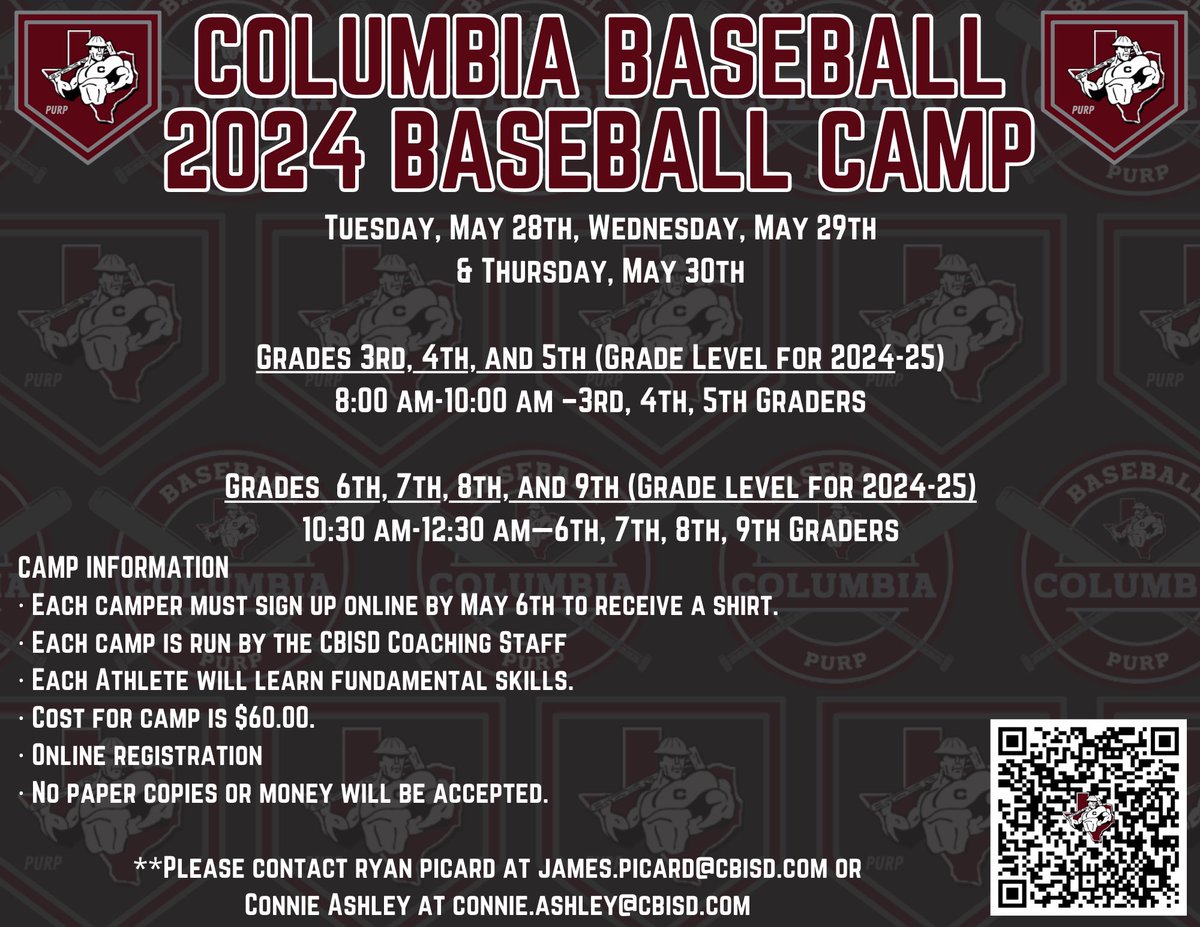 🔴Summer Camp registration is open🔴 Sign up to have your future Roughnecks work with CHS baseball coaches! Sign up before 5/6/2024 to guarantee a camp shirt! @CHSAthl @CBISDTx