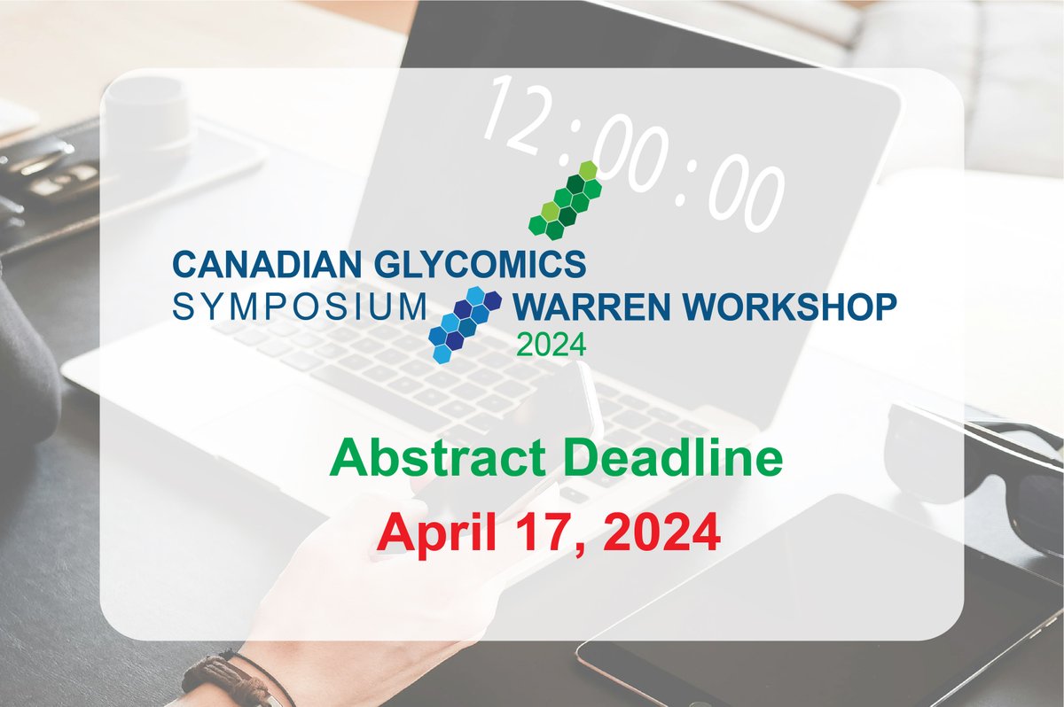 Only 12 hours left! It is your last chance to submit your abstract for a poster or to be a selected speaker at #CGS2024. It is time to join us in Edmonton, Canada!