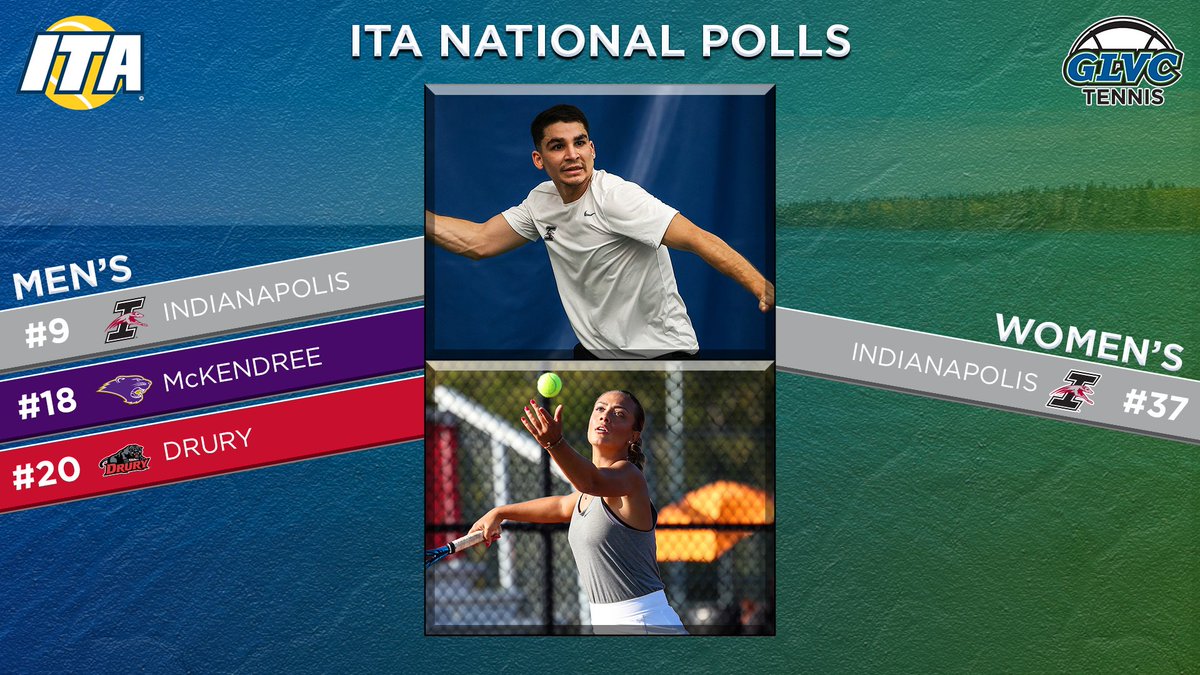 🎾 <a href="/ITA_Tennis/">ITA</a> NATIONAL POLLS

4️⃣ #GLVCtennis squads appear in the latest rankings, paced by <a href="/UIndyAthletics/">UIndy Athletics</a> 🔥

🔗 GLVCsports.com/ITApoll
