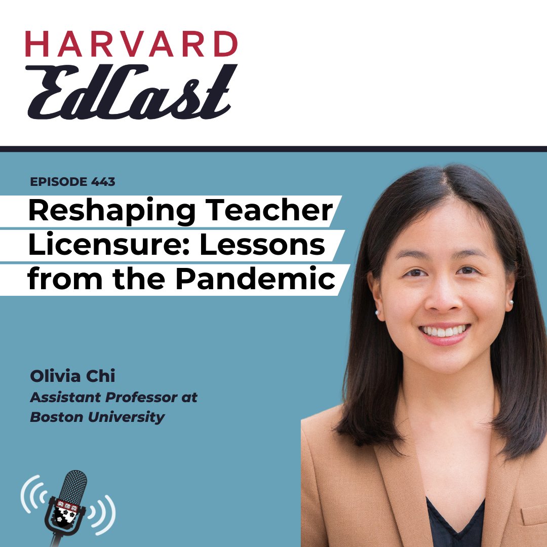How did the pandemic shape who wanted to become a teacher? @BUWheelock Assistant Professor @OliviaLChi, Ed.M.'17, Ph.D.’20, shares her research in our Harvard EdCast. bit.ly/3JpReHP