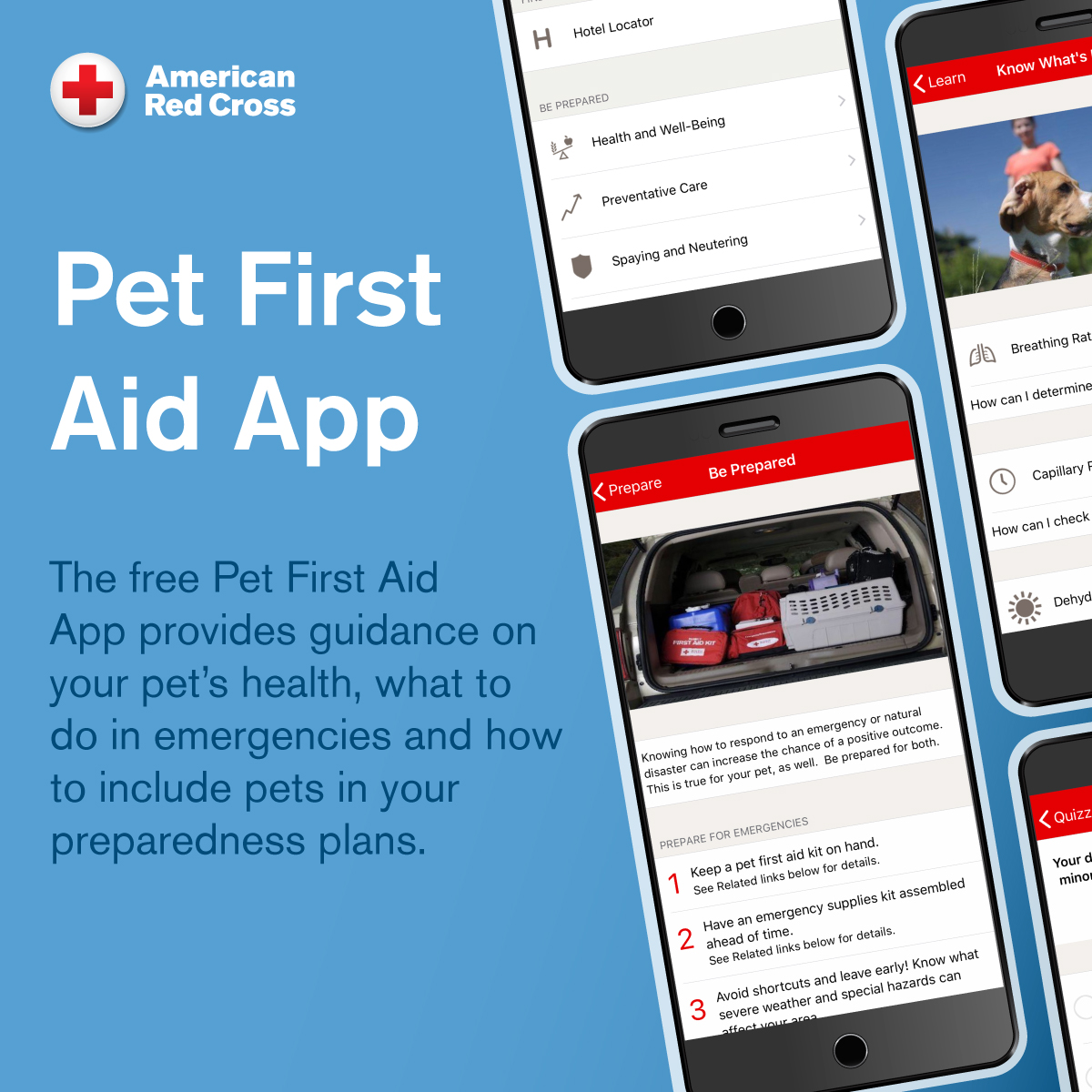 April is Pet First Aid Awareness Month, so let's keep our furry friends safe by downloading the Red Cross Pet First Aid App. Health tips, emergency advice, and pet-friendly preparedness plans all at your fingertips. 🐶 🐱 #PetHealth #PetFirstAidMonth