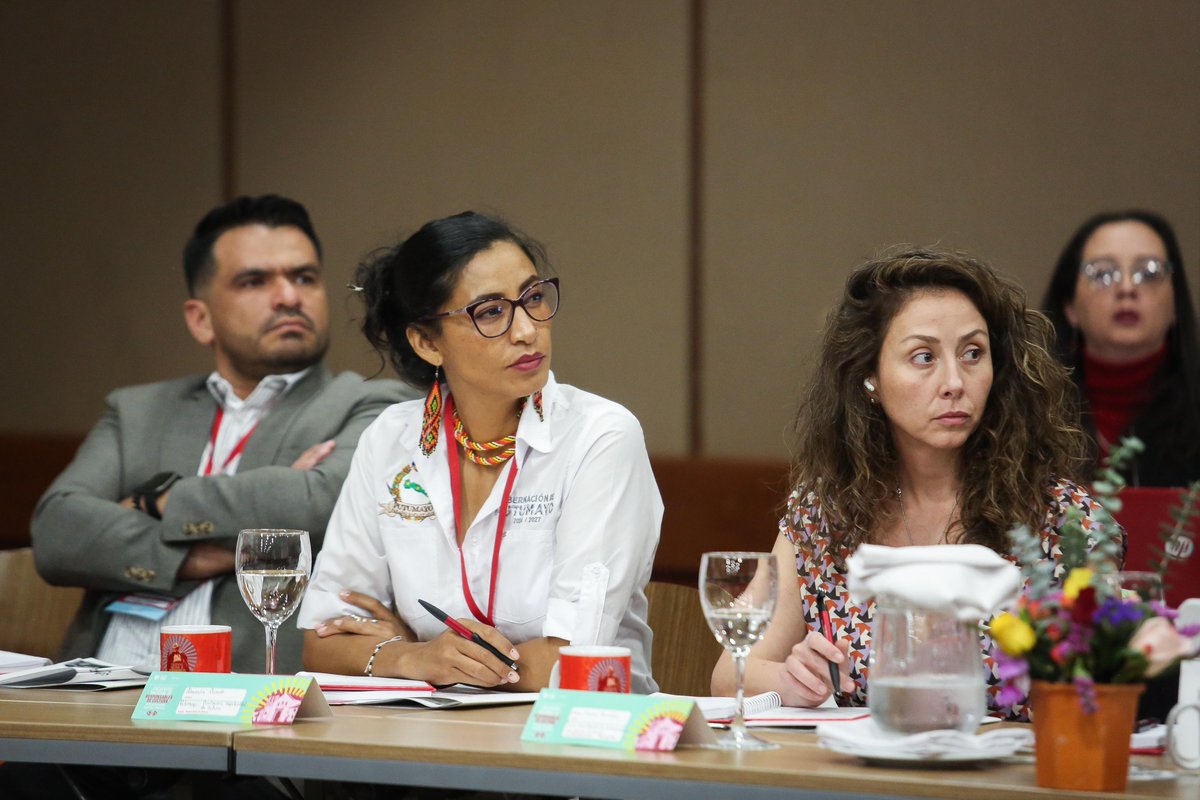 mincultura's tweet photo. El encuentro cuenta con la participación de 70 responsables de cultura a nivel nacional. “Es el espacio para coordinar programas con las instancias de cultura y a través de ellas se amplifique la voz de las comunidades”, señaló la directora de Fomento Regional, Vicenta Moreno. https://t.co/j8r82L0H2e