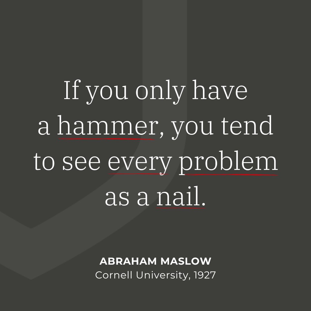 Some problems might require a whole toolbox...🔨 #WednesdayWisdom