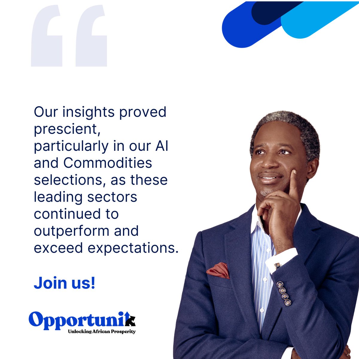 opportunik's tweet photo. At Opportunik, our forward-thinking approach delivers exceptional returns for our investors. Explore our range of funds and unlock your growth potential.
Learn more about our approach in our Q1 report. Link in bio.
#OGFProsperity #InvestInAfrica #UnlockingAfricanProsperity https://t.co/BdwX6xlWp6