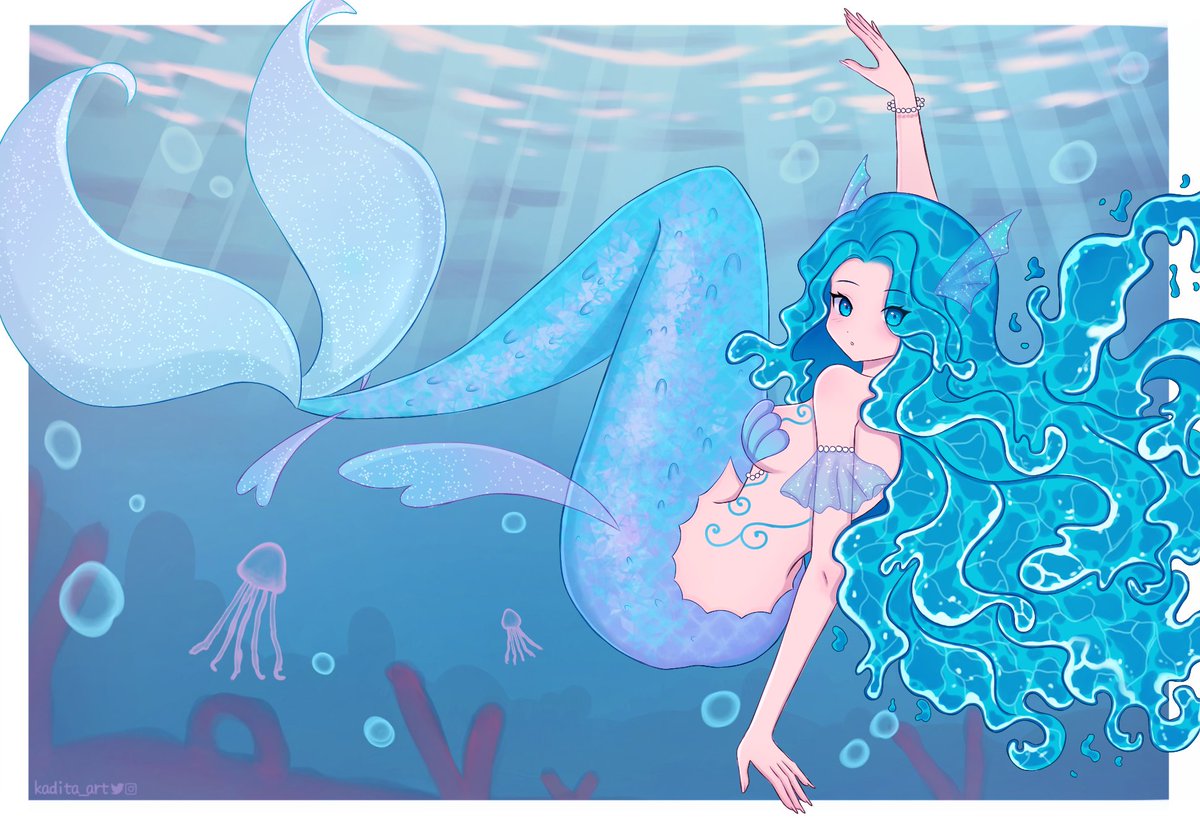 The mermaid daughter of the sea 🌊