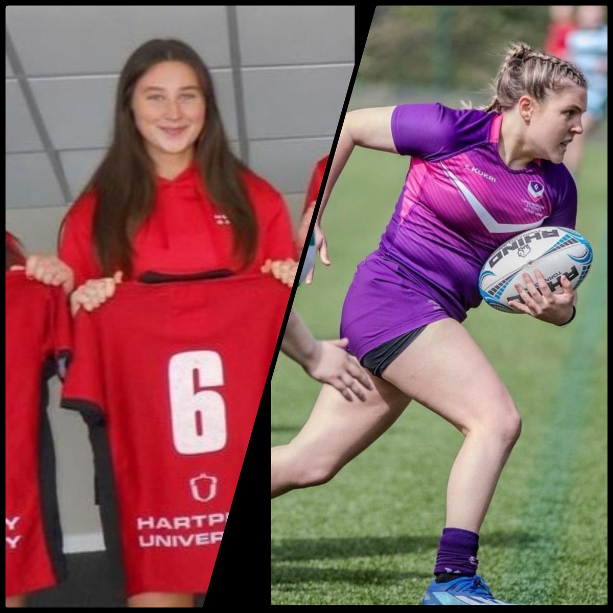 Good Luck to U18s WSH player Robyn Davies named in Gloucester-Hartpury Uni BUCS National Finals, Robyn will meet past WSH player Molly Anderson-Thomas on the pitch at StoneX tonight as Molly represents Loughborough Uni BUCS team ❤️💜 Good Luck teams 💪🔥🏉 #HerRugbyJourney