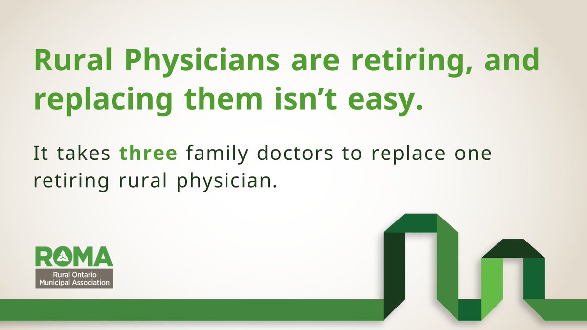 An estimated 525,000 people in rural Ontario don’t have a family doctor & that number is growing. #ROMA’s paper, Fill the Gaps Closer to Home, calls on the Province to fix primary care, among 22 recommendations, to restore equitable access to healthcare. tinyurl.com/ywemz9sa