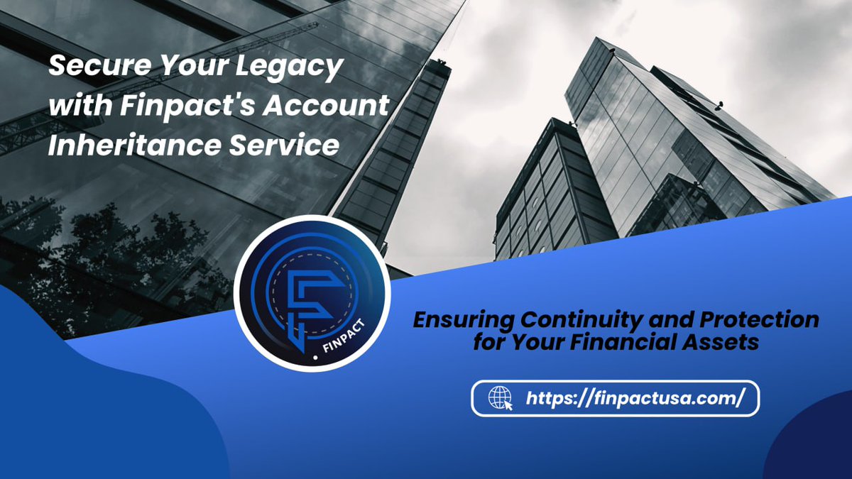 Finpact_Limited's tweet photo. 🔥Account Inheritance for Finpact Users🔥

In life, unexpected events happen. Death is inevitable. To protect users, Finpact offers account inheritance. If an account holder passes, relatives can inherit. Privacy and security are paramount. Data is safeguarded. https://t.co/UNXZCKfp0b