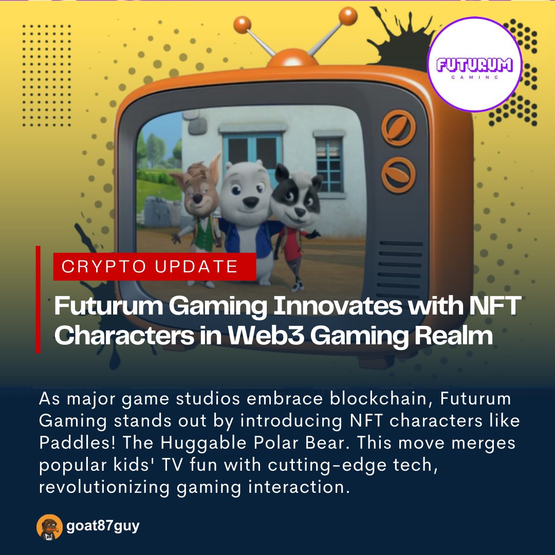 🚀 Gaming's buzzing! Major studios dive into #BlockchainGaming, revolutionize #GameFi. With #NFTs, gamers own items across titles. At @futurum_gaming, introduce Paddles! The Huggable Polar Bear into #Web3. Ready for interactive play! 🎮🐻‍❄️

#gaming #innovation #FuturumGaming