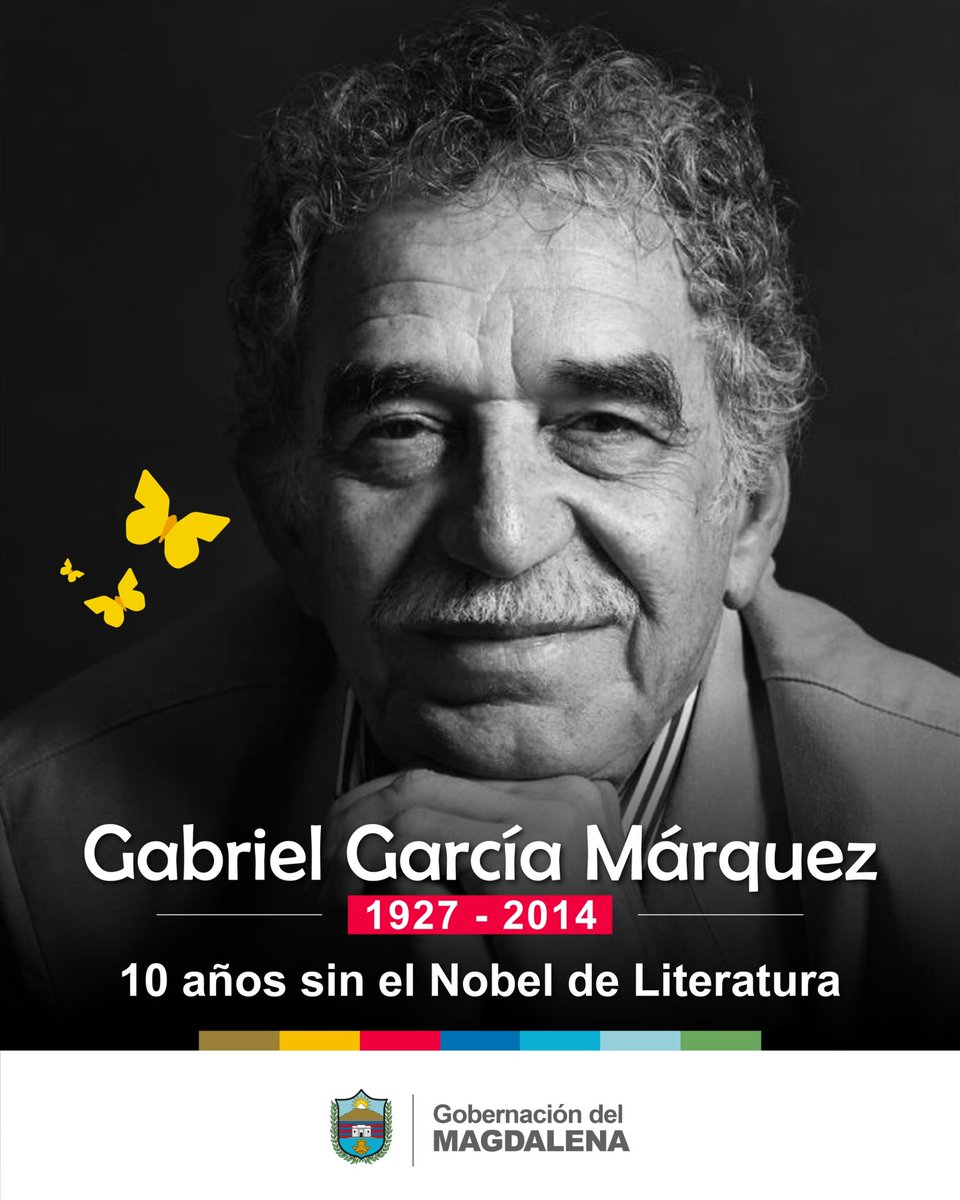 10 años sin Gabo, pero con un legado que sigue intacto, dejando en manos de todos un Realismo mágico y miles de mariposas amarillas. #GaboVive #RutaMacondo