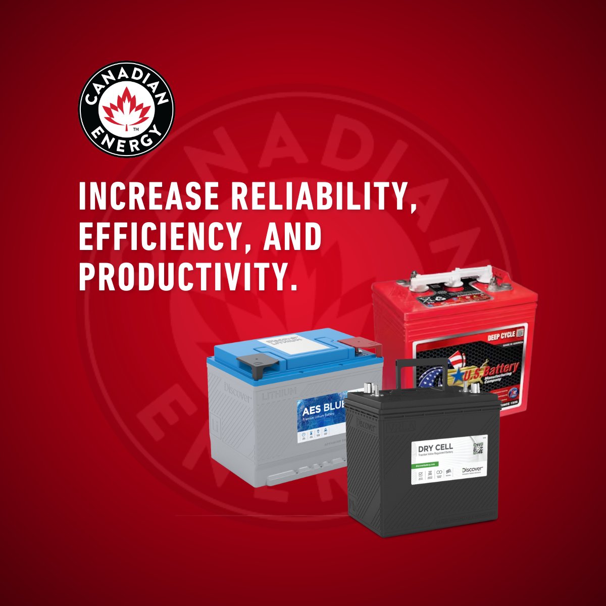 Check out Canadian Energy's industrial grade battery solutions for increased reliability, efficiency, and cost savings! Visit the link for more info. bit.ly/3J6mGdR #deepcycle #scrubberbattery
