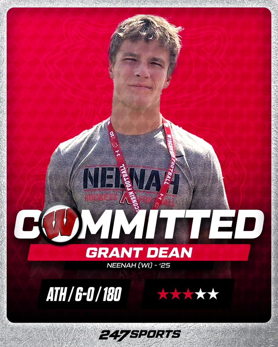 BREAKING: In-state star safety Grant Dean commits to Wisconsin #Badgers