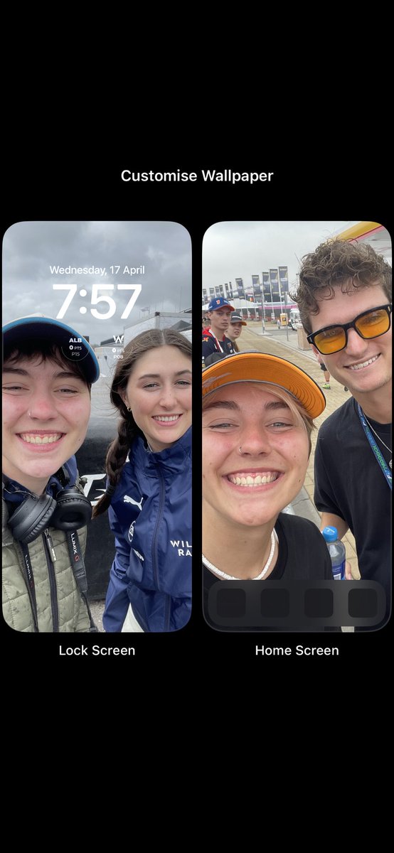 i love how both of my backgrounds are zandvoort pics