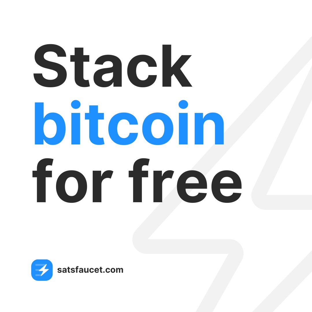 Why buy bitcoin when you can earn it for free?

👉 satsfaucet.com

#SatsFaucet #EarnSats #StackSats #FreeSats #EarnBitcoin #FreeBitcoin #BitcoinFaucet #OnlineEarning