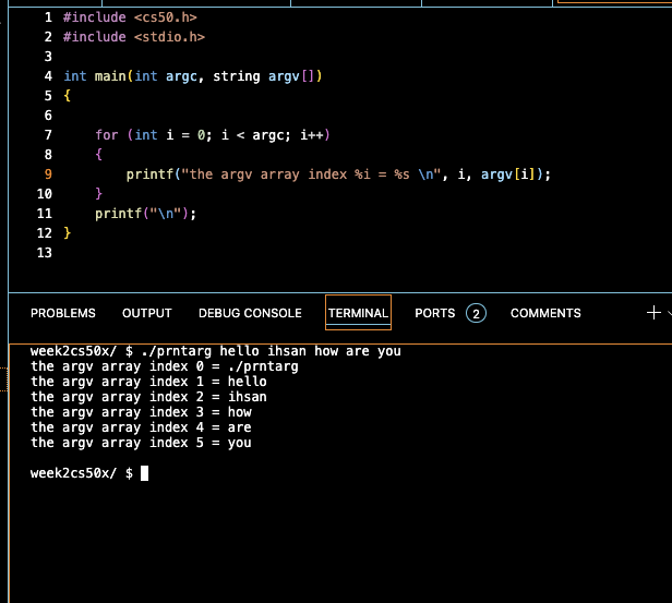 AreefIhsan28687's tweet image. I just upgraded my C program to deliver more insightful outputs based on command-line inputs. Enhancing functionality and user experience with each iteration! #CProgramming #CommandLineTools #DeveloperDiary #CodeNewbies #100DaysOfCode #cs50