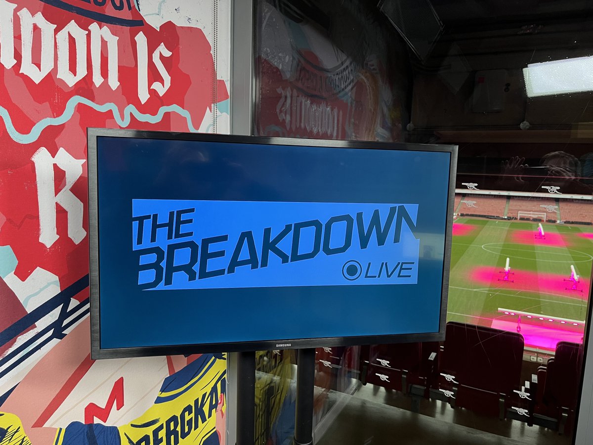 Ready to go on The Breakdown Live! Big game tonight, and @NickBrightDJ & I are building you up to kick off from 7pm.