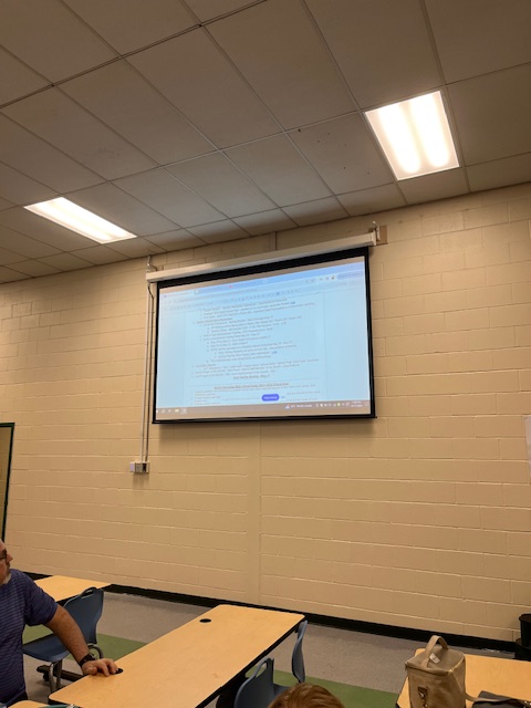 BTHS would like to extend a huge THANK YOU to the Brick Township Public Schools Technology Department @BTPSTechnology for getting our new projectors and sound system connected in our library.