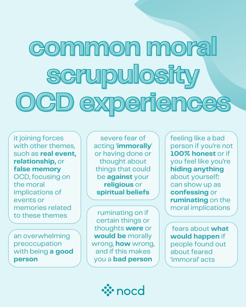 Moral scrupulosity OCD can be very challenging to deal with, especially since it often presents with mental compulsions or rituals that may appear like religious conviction or positive moral habits which can be hard to spot as compulsive.