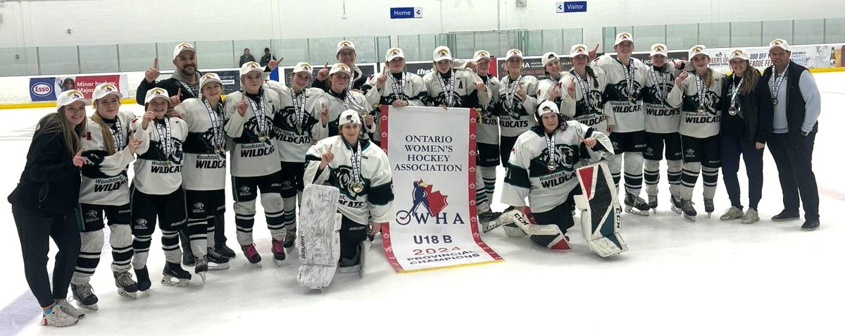 Congratulations to U18B Woodstock Wildcats who won their Ontario Women's Hockey Association provincial championship over the weekend! You've done Oxford proud.