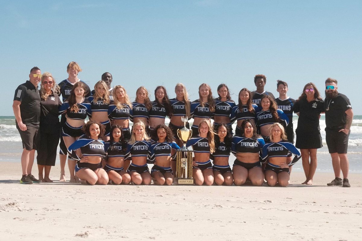 With both squads hitting zero in their final performances for the first time in program history, Triton Cheer comes home from NCA Nationals in Daytona Beach, FL with a 3rd place for Advanced Large Coed and a National Runner-Up finish for Intermediate Small Coed! 🔱 #TritonNation