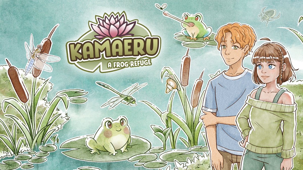 Foster a sanctuary for frogs and restore the biodiversity of the wetlands in Kamaeru, a cozy farming sim where you raise frogs by playing mini-games and decorating your habitat. 💚🐸

store.steampowered.com/app/1978150/Ka…

#IndieDevHour