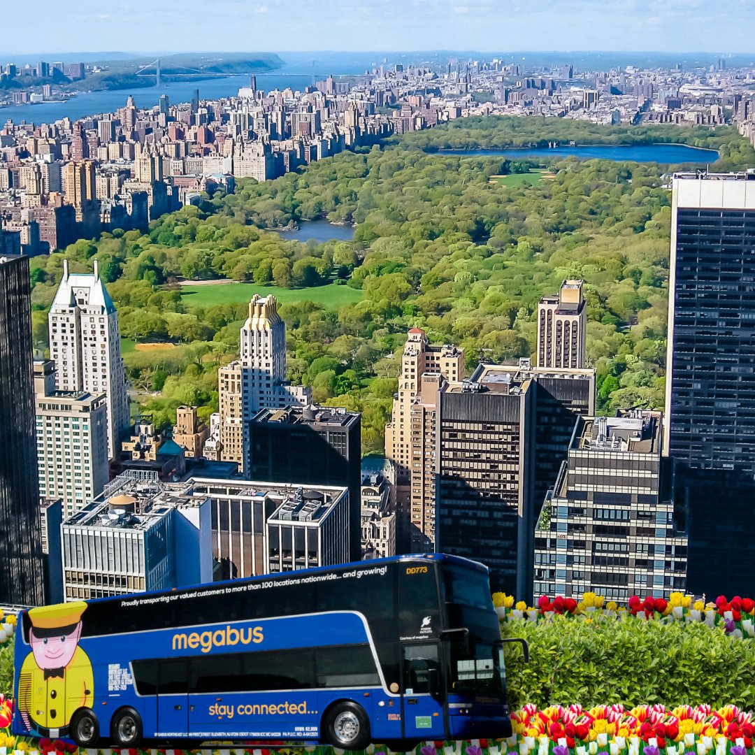 Take a trip to New York to visit the iconic Central Park with Megabus! 🌎🌳