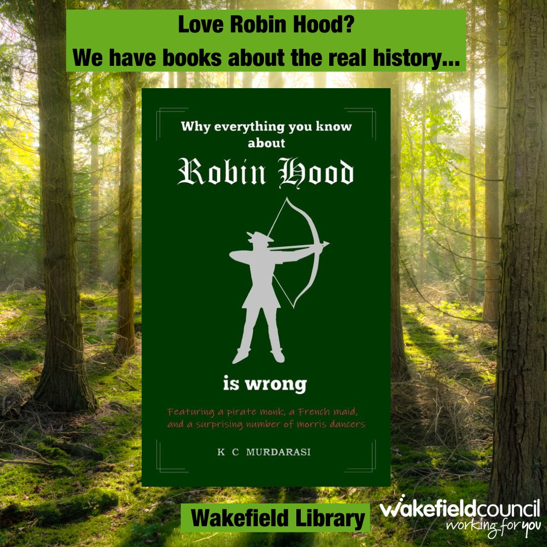 🏹Here are some great books of ours if you love the stories of Robin Hood! Visit our libraries to borrow or reserve at wakefield.ent.sirsidynix.net.uk/client/en_GB/d… #RobinHood #Wakefield #Libraries #bookstagram #history #BookRecs