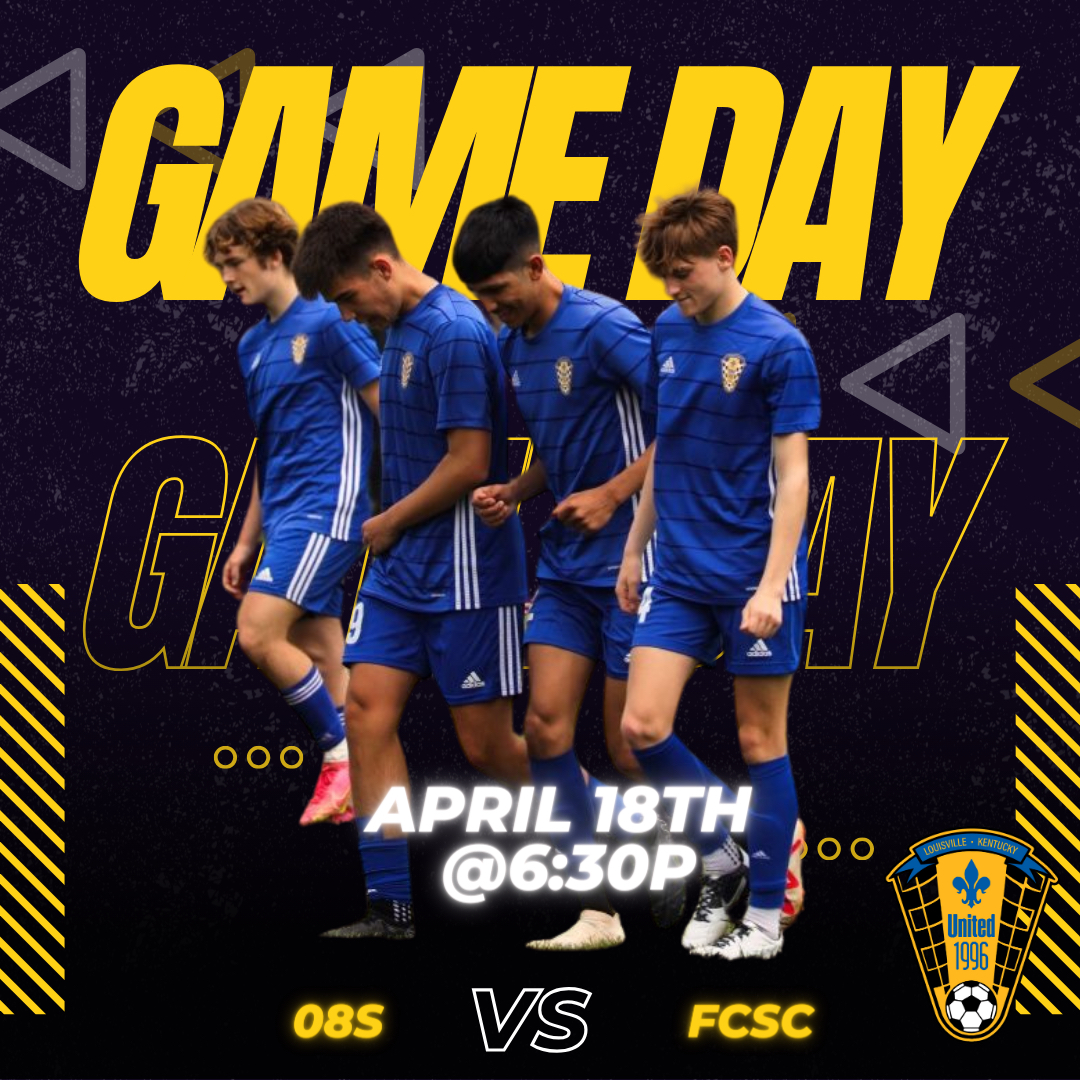 Hello United Community! We hope everyone is having a good week so far. Just a reminder we have our 08 team hitting the pitch tomorrow at 6:30. Find some time to get out and show them your support! #united96fc🔵⚪️ #WednesdayWellness #soccer #futbol #gameday