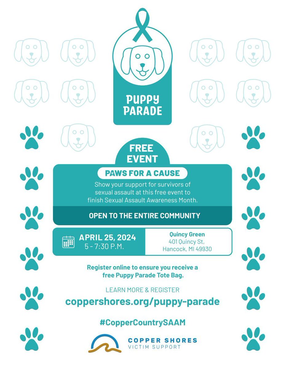 CDIatTech's tweet photo. Join the Paws for a Cause Puppy Parade on April 25 at 5 PM. https://t.co/lD6Gx3mkPS