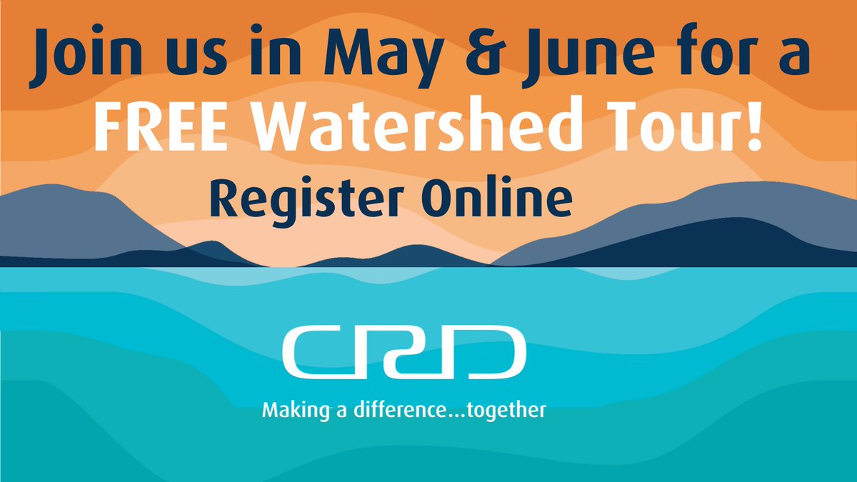 Curious to learn more about where your water comes from - join the CRD’s Get to Know Your H2O Tours. On the tour you’ll discover the natural landscapes, reservoirs & the treatment process that provides Greater Victoria with amazing water. Register at crd.bc.ca/service/public….