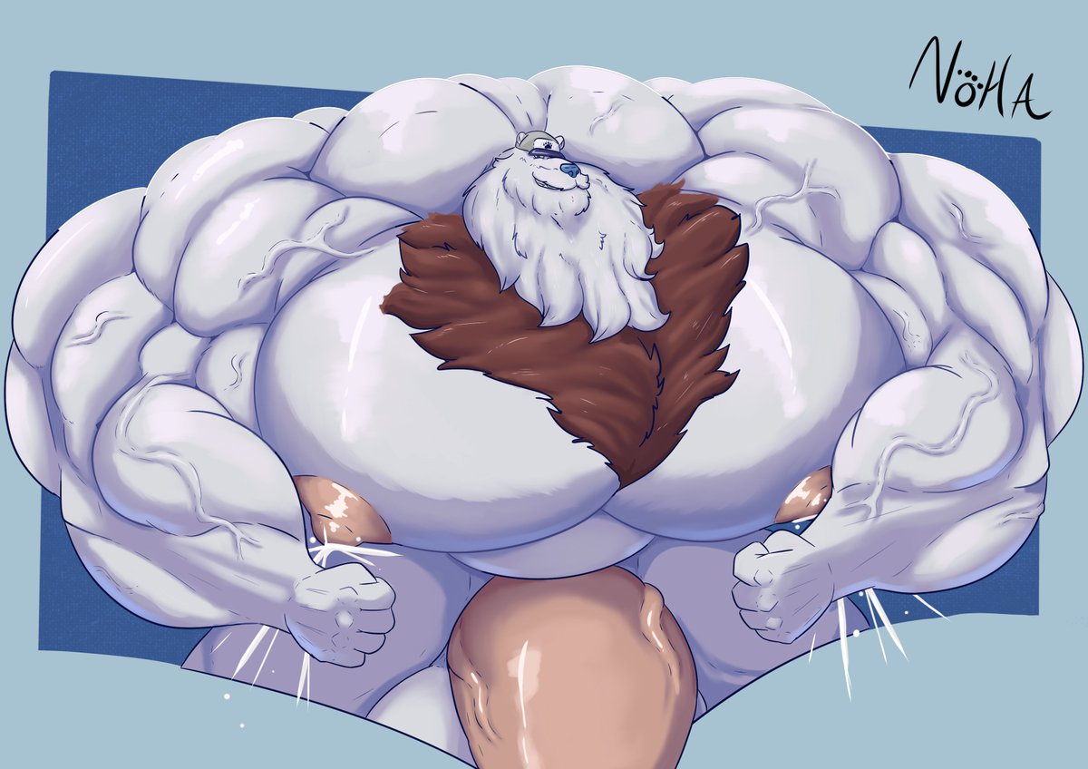 Commission for @BubbaTeaBear what a big hulked burr