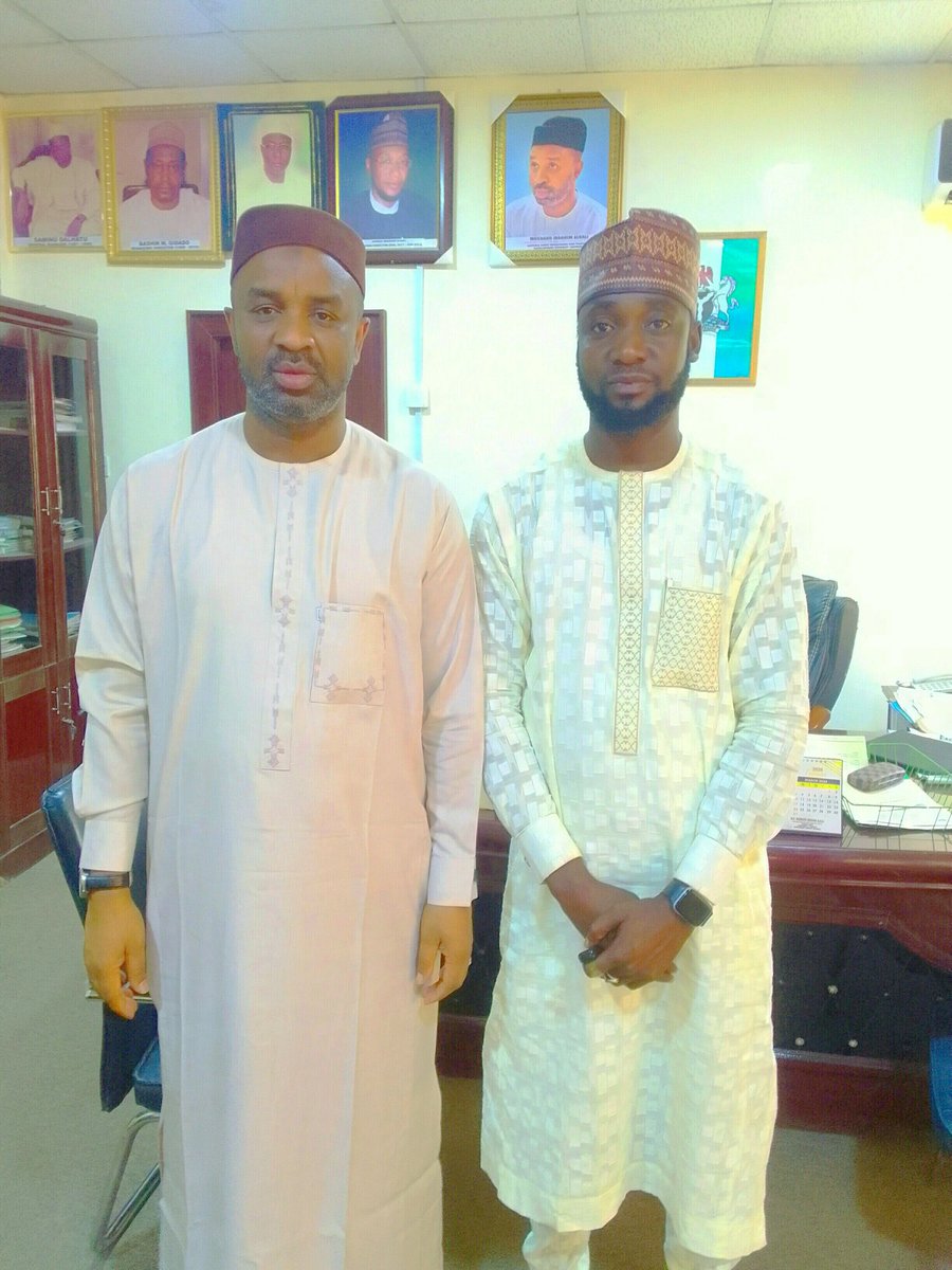 Earlier today with my mentor Musbahu Ibrahim Alkali Managing Director, katsina state investment and property Development company (KIPDECO ) @Musbahualkali