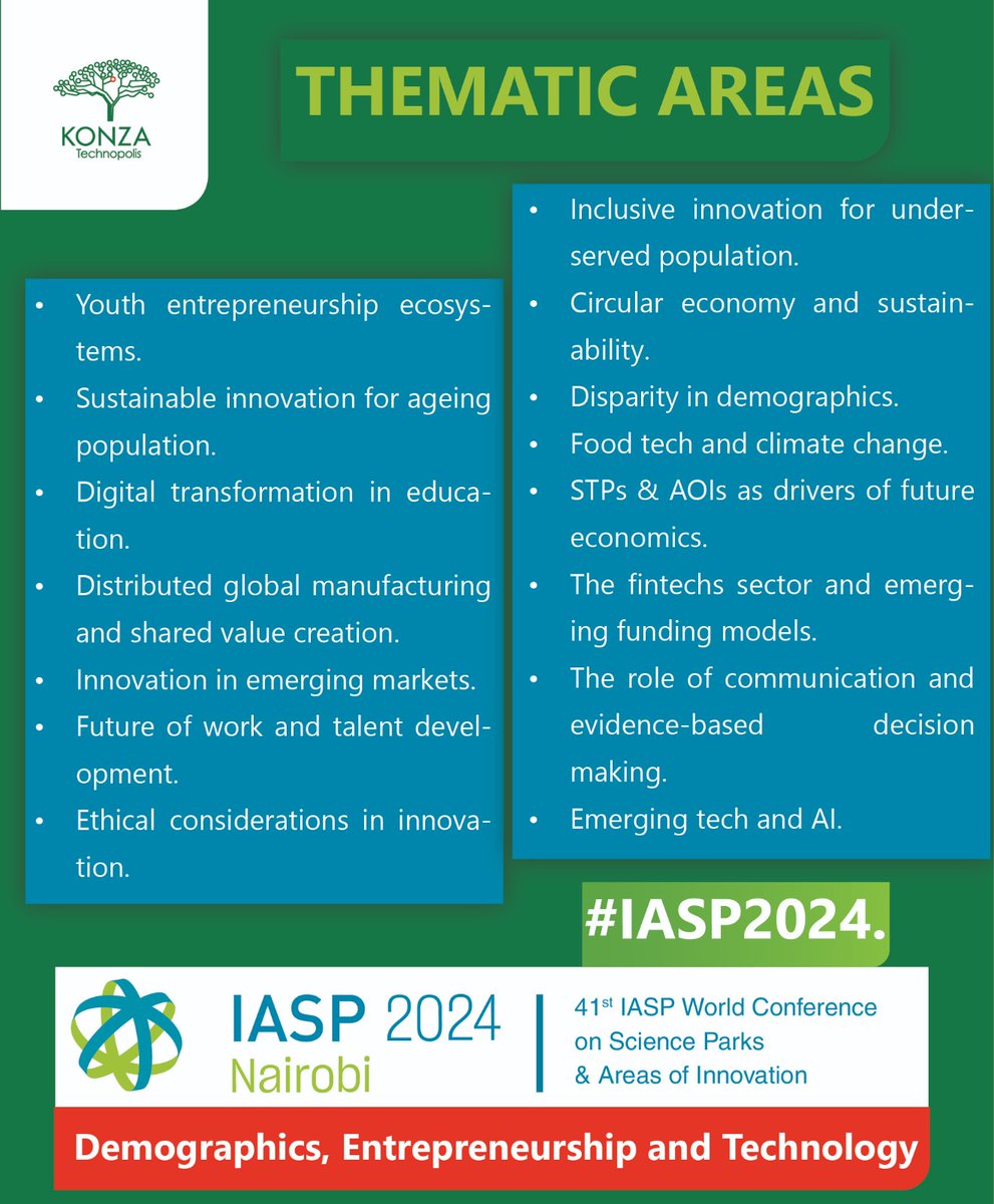 It is now 3 hours remaining good people. Take advantage of the few last hours remaining to the #IASP2024 and get your ticket secured via the early bird registration link here:  iaspworldconference.com

#KonzaTechnopolis
#SiliconSavannah
#LetsGoToKenya