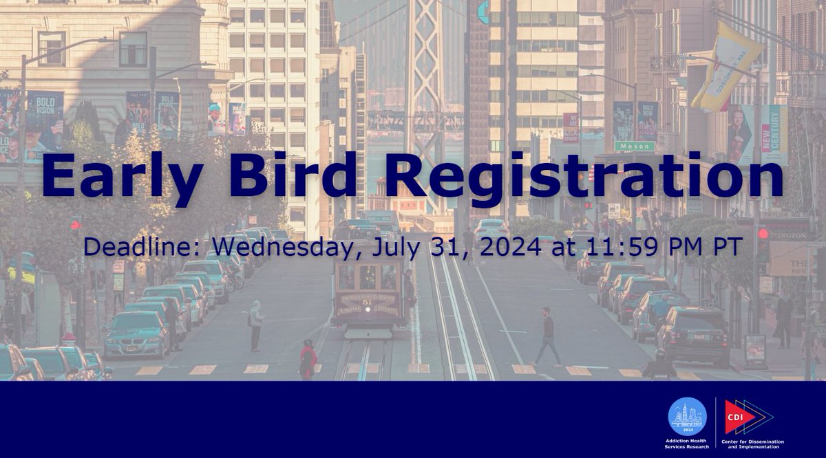🎉 Exciting News! 🎉 Early bird registration is now OPEN! 🐦 Limited slots available, so grab yours today! Register now to secure your spot and enjoy a discounted rate! 🔗shorturl.at/moxDU #EarlyBird #RegistrationOpen #AHSR2024 #Annual #Conference #AddictionHealthResearch