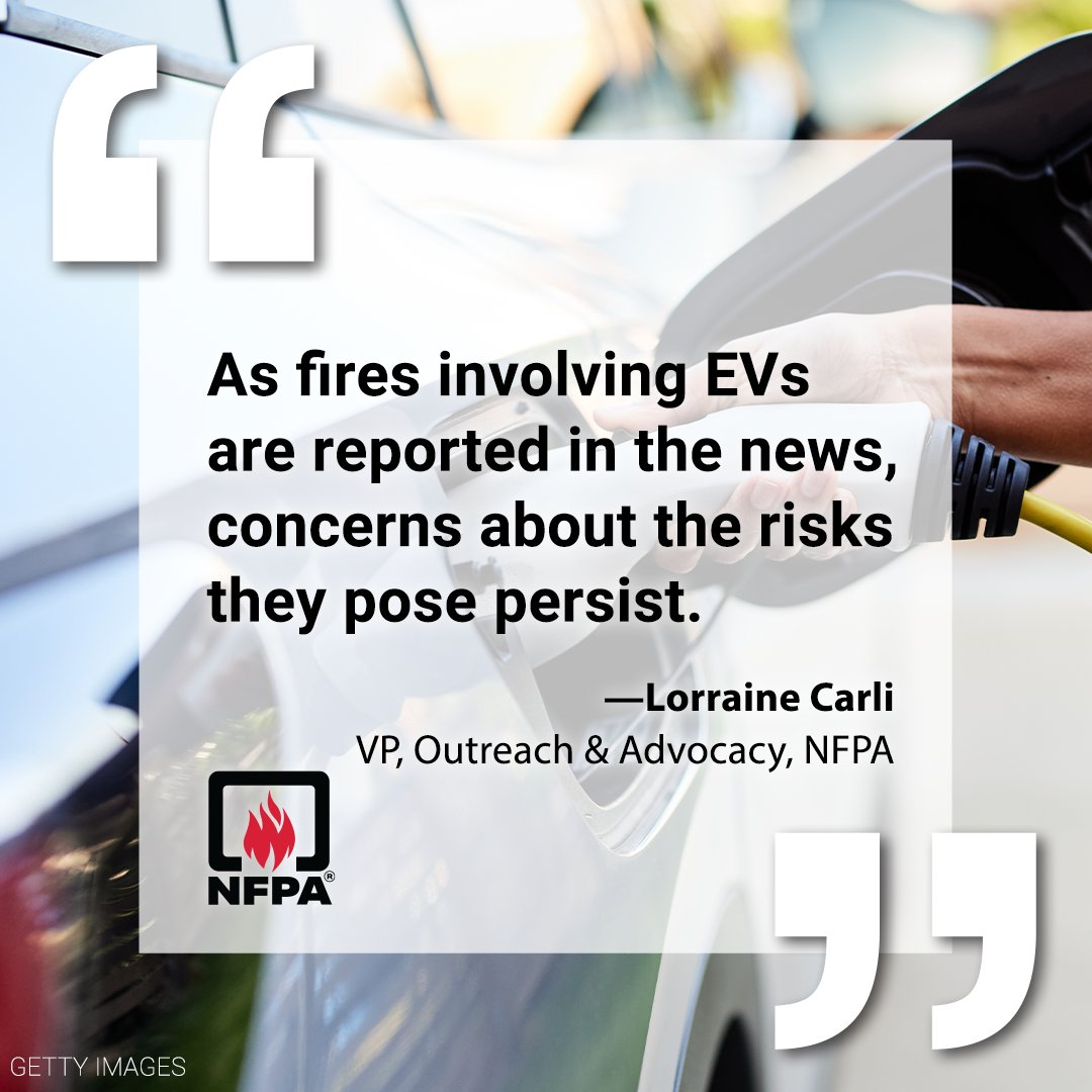 As more electric vehicles (EVs) enter our roadways, NFPA has developed new safety resources and information to help promote safe EV charging practices at home. Check them out by visiting: nfpa.org/evsafetyinfo